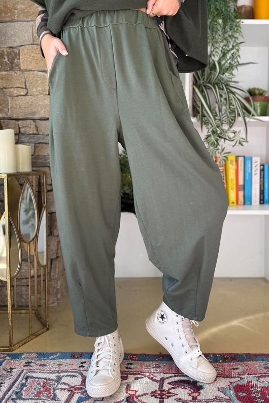 Lock Carrot Leg Trouser Khaki